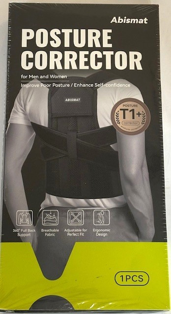 Abismat Upgraded Back Brace/Posture Corrector for Men and Women Size Large