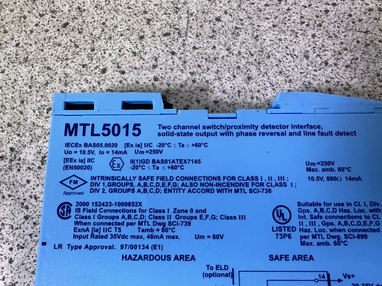Measurement Technology Ltd. MTL5015 Two-channel Switch/Proximity Detector