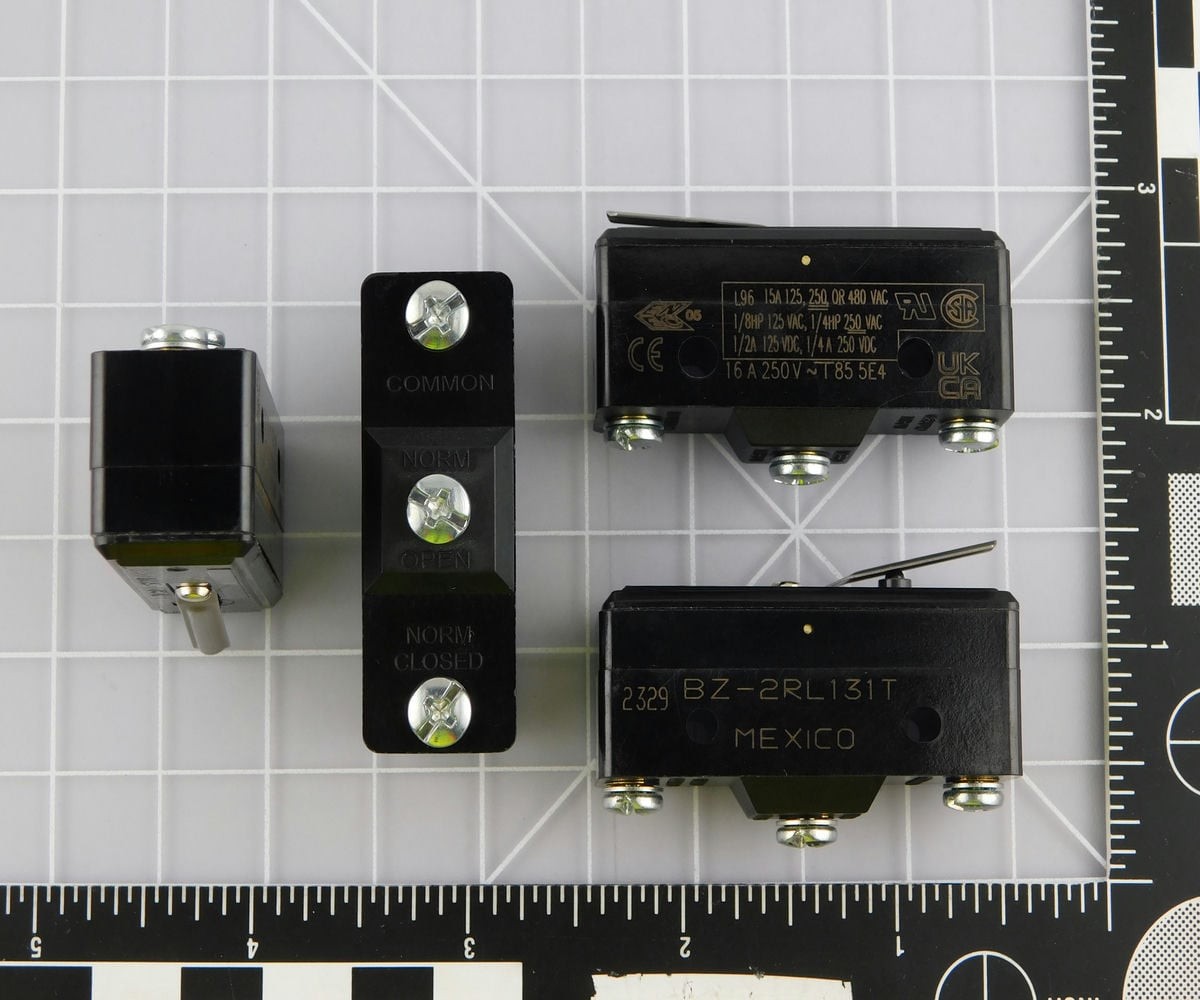 Lot of 3 HONEYWELL BZ-2RL131T Large Basic Switches: BZ Series, Single Pole Doub