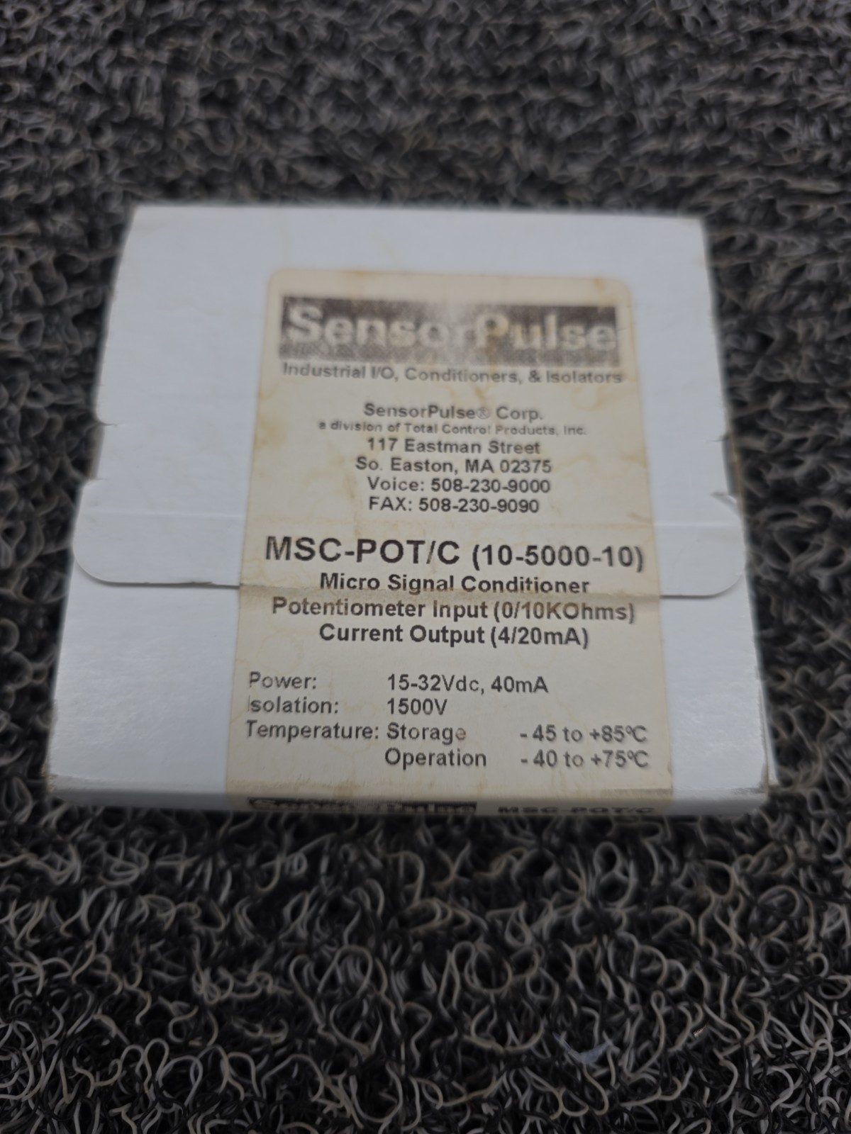 Electro-Craft P/N 9109-0004-100, M/N IQ010BS3007NH-0 Positioning Module