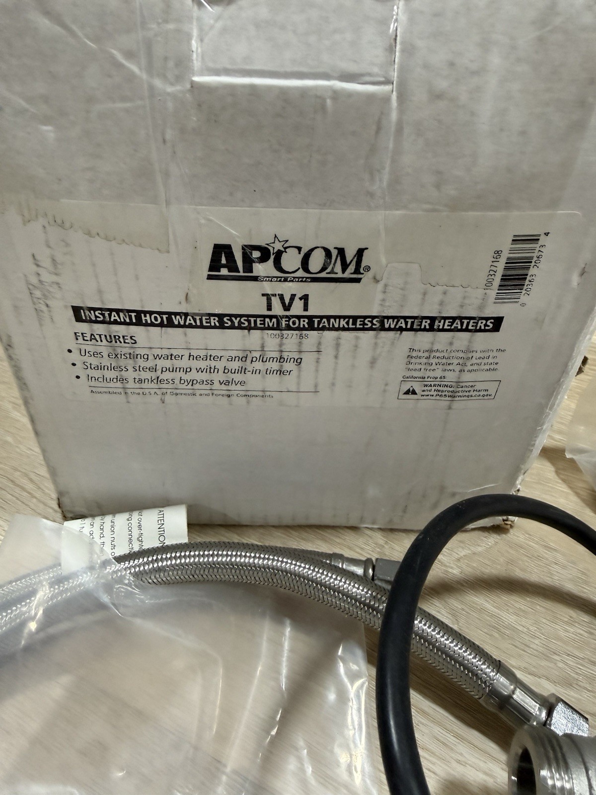 NEW APCOM TV1 Instant Hot Water Recirculating Pump Tankless Water Heaters READ