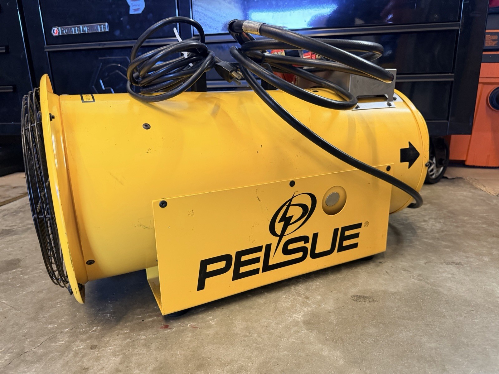 Pelsue 1590 Propane Heater Axial Blower 45,000 BTU 120V