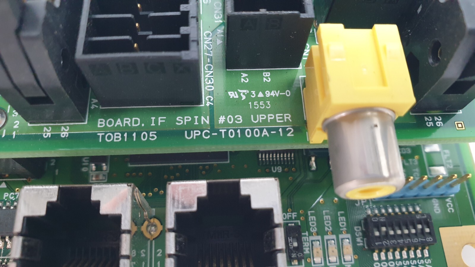 TEL Tokyo Electron board IF SPIN #03 UPPER TOB1105 UPC-T0100A-12