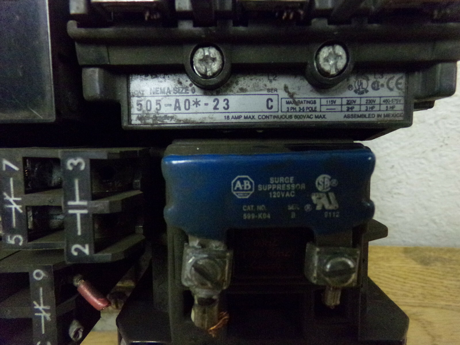Allen Bradley 505-AO*-23 599-K04 Reversing Starter Assembly *FREE SHIPPING*