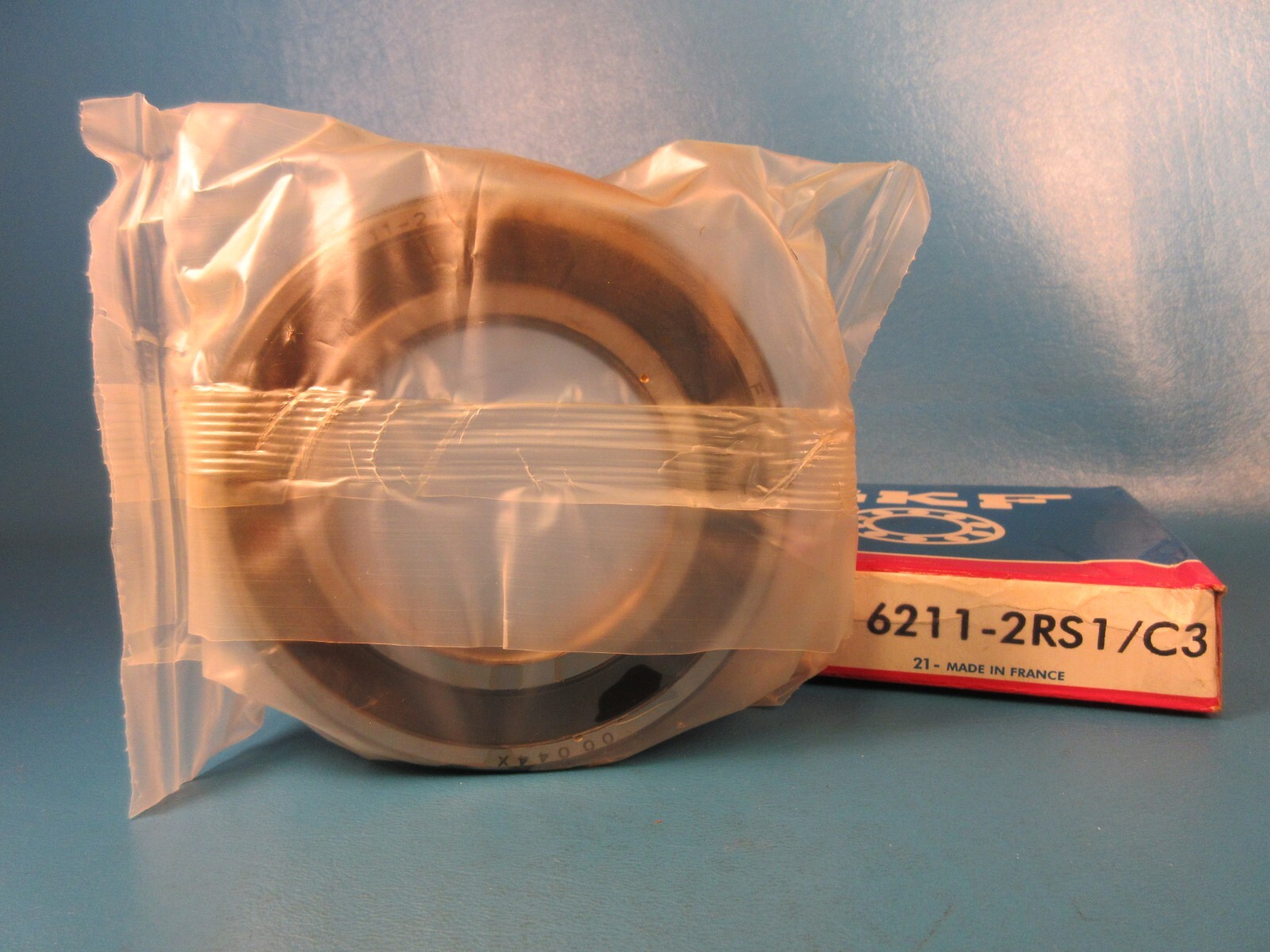 SKF 6211 2RS1 C3, Single Row Deep Groove Radial Ball Bearing, 2 Rubber Seals