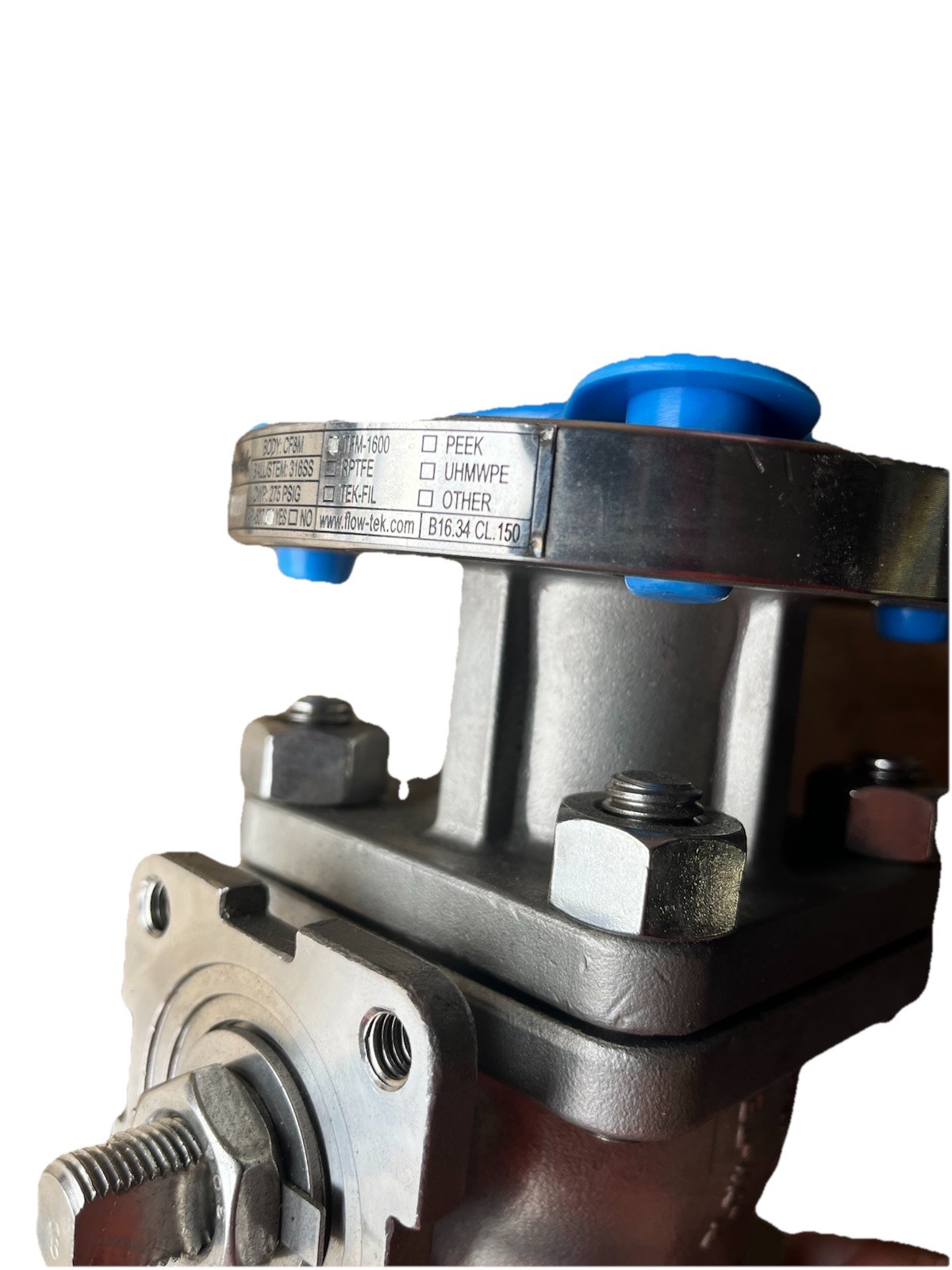 Flow-Tek 1-1/2” 150# CF8M Stainless Flanged Ball Valve W8D2211 NOS