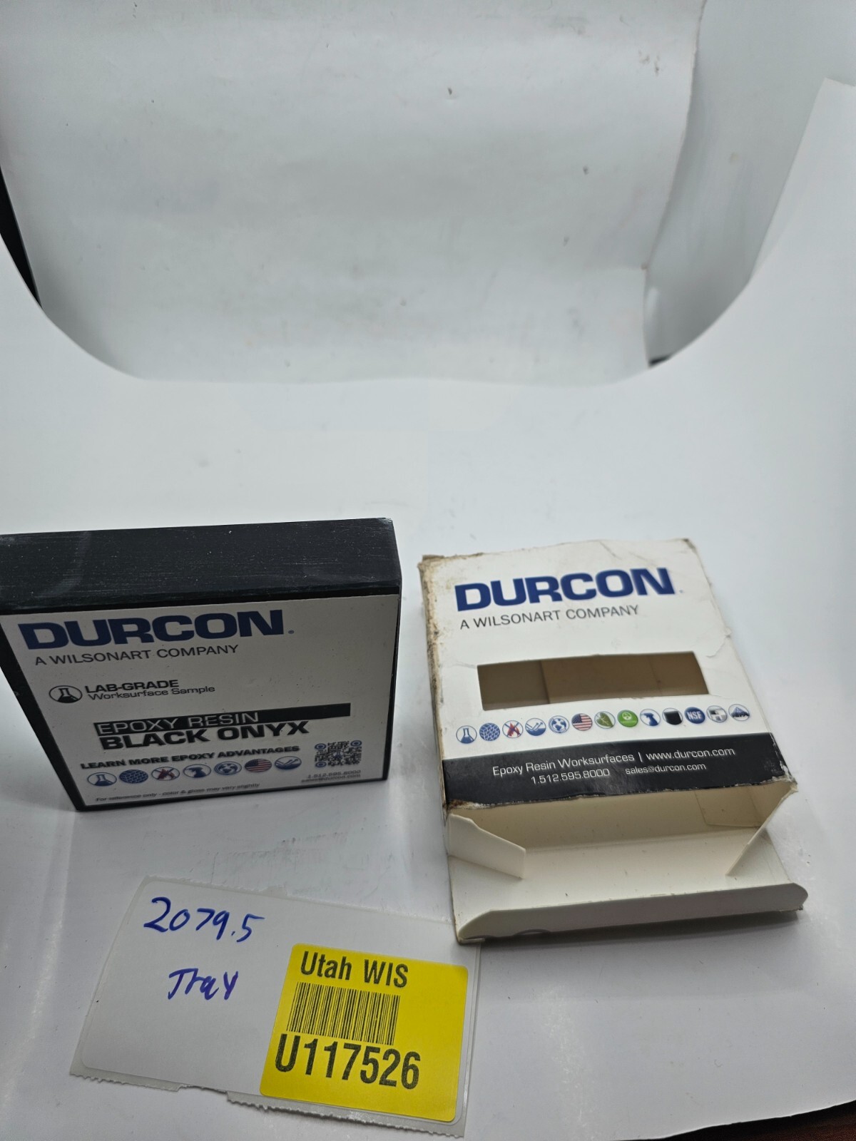 DURCON Epoxy Resin Worksurface Labgrade Black Onyx Color