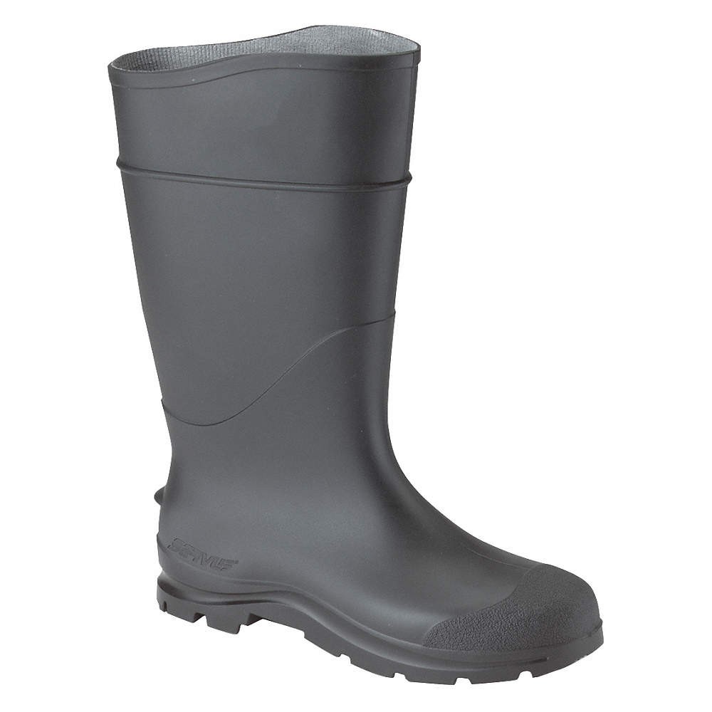 HONEYWELL SERVUS 18822/13 Rubber Boot,Men’s,13,Knee,Black,PR 3MYE3