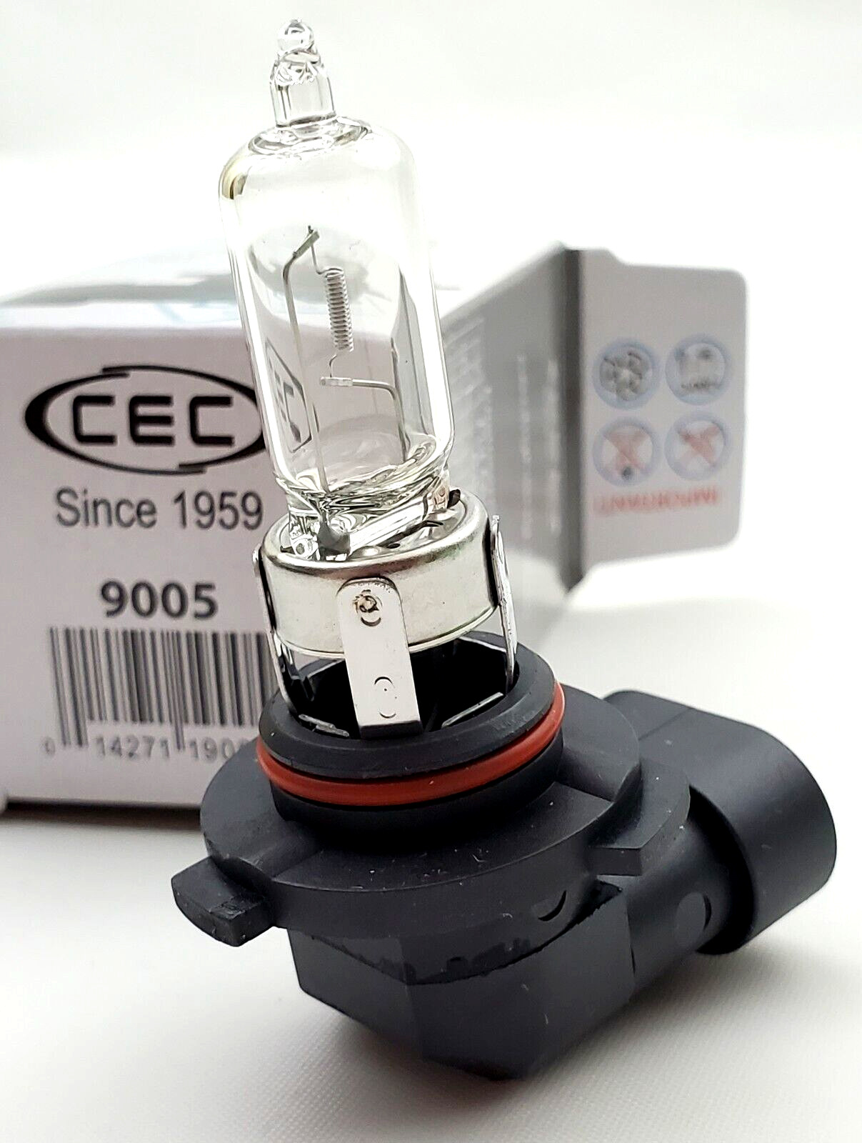 CEC 9005 HB3 12 Volt 65 Watt P20d Angle Base Halogen Automotive Lamp
