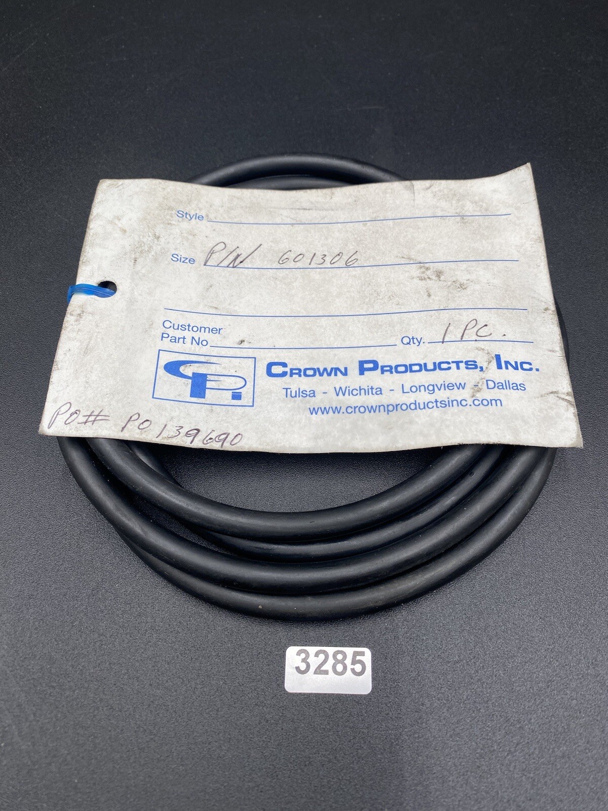 Crown Products, Inc. O-RING P/N 601306, #P0139690 1 Pc NEW