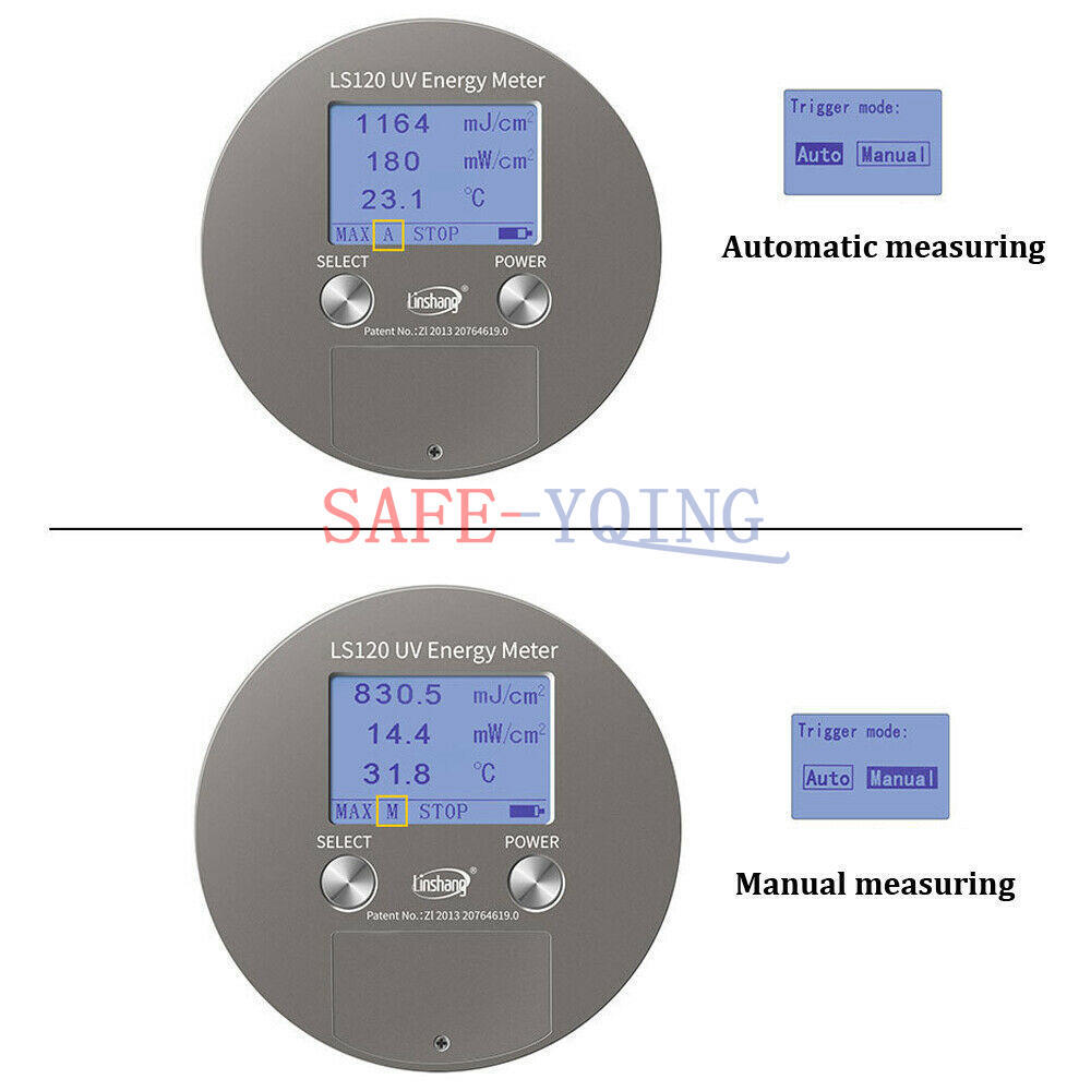 1PC New UV Energy Meter UV irradiance and temperature UV Energy meter LS120