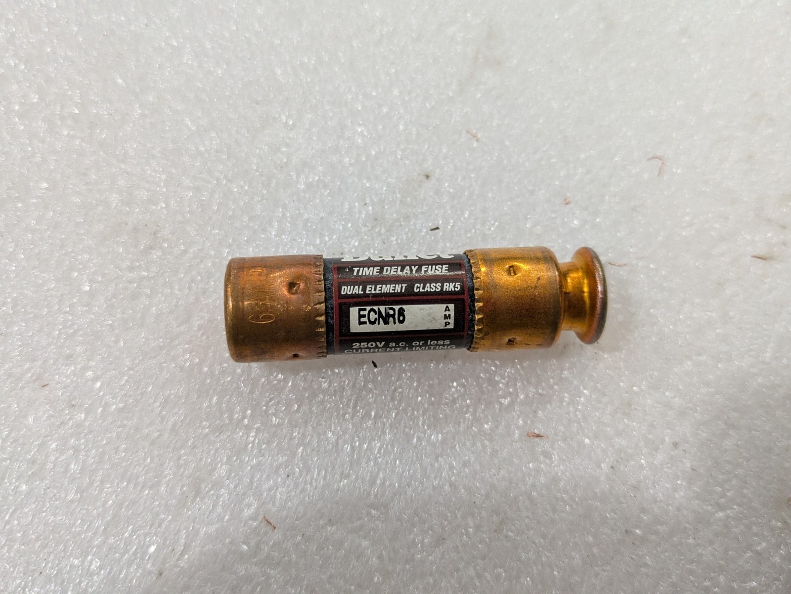 Edison ECNR6 Class RK5 Time Delay Fuse 6A 250VAC 200kA Industrial 7/ORDER