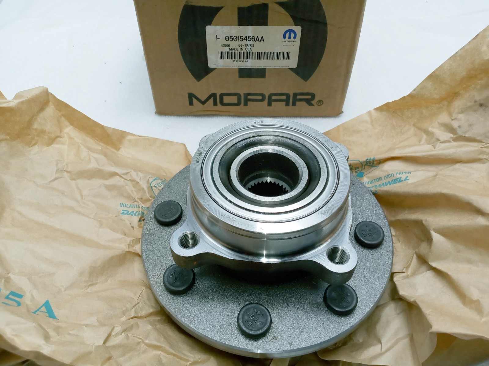 NOS Mopar 2000-01 DODGE RAM 2500 FRONT WHEEL BEARING ASSEMBLY 5015456AA