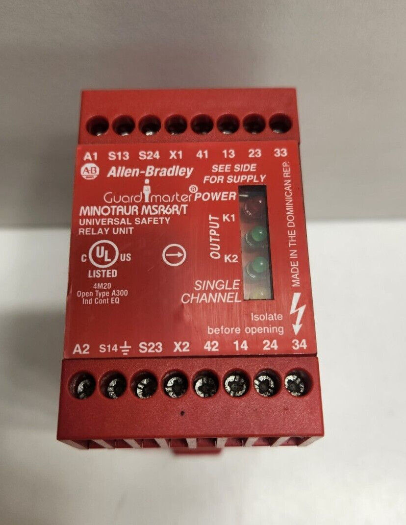GUARANTEED! ALLEN-BRADLEY 24V GUARDMASTER 3NO/1NC SAFETY RELAY 440R-C23017