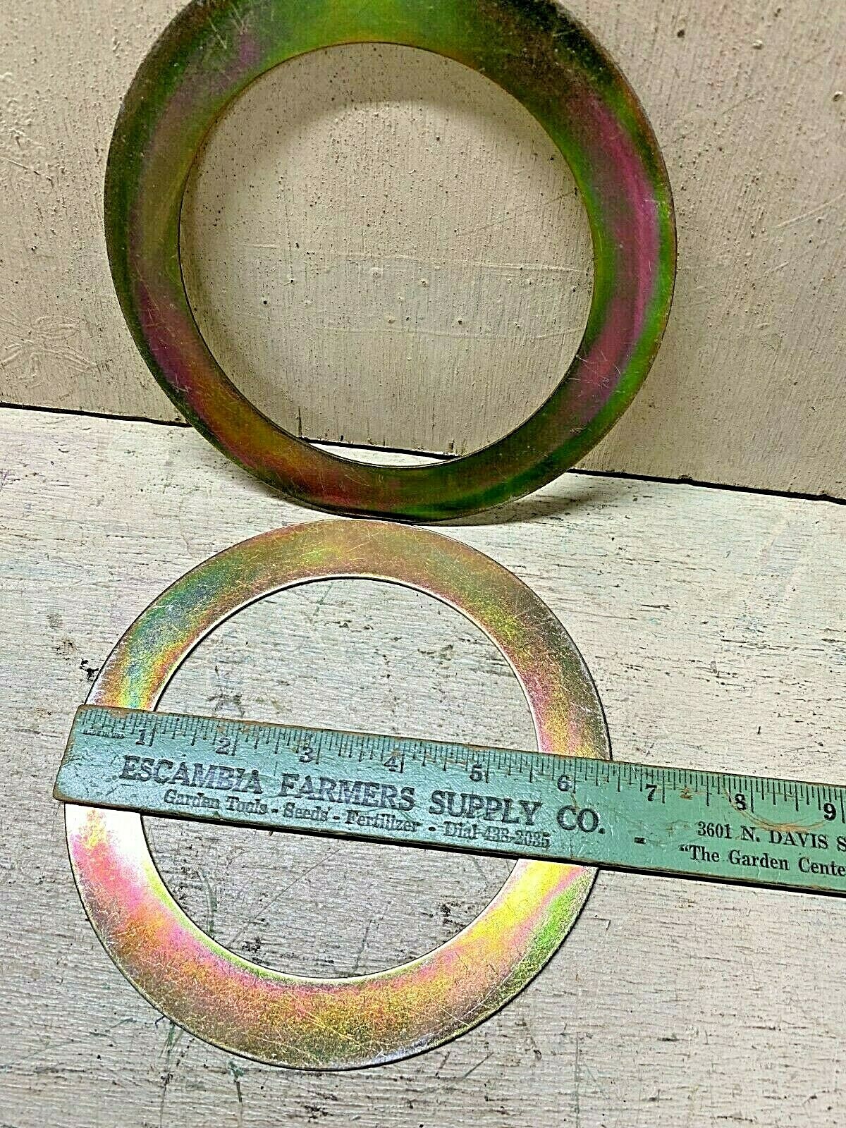 QTY(2) FLAT WASHER 98647R1 1229S1345, M939 MIL. TRKS & M986 M999 M860A1 TRAILER