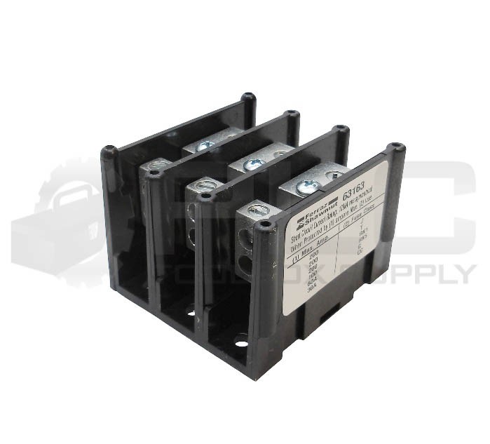 NEW FERRAZ SHAWMUT 63163 POWER DISTRIBUTION BLOCK 3P 600V