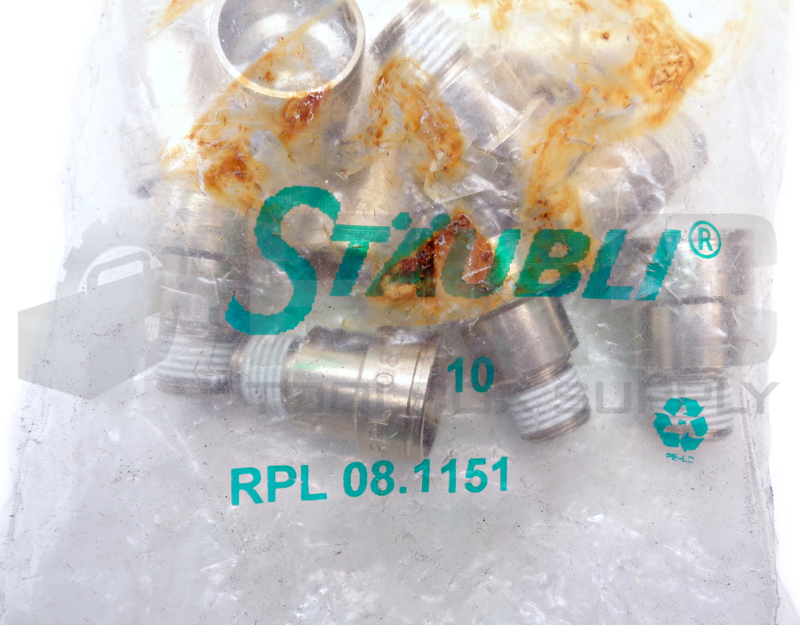 LOT OF 13 NEW STAUBLI RPL 08.1151 FULL FLOW QUIK COUPLINGS