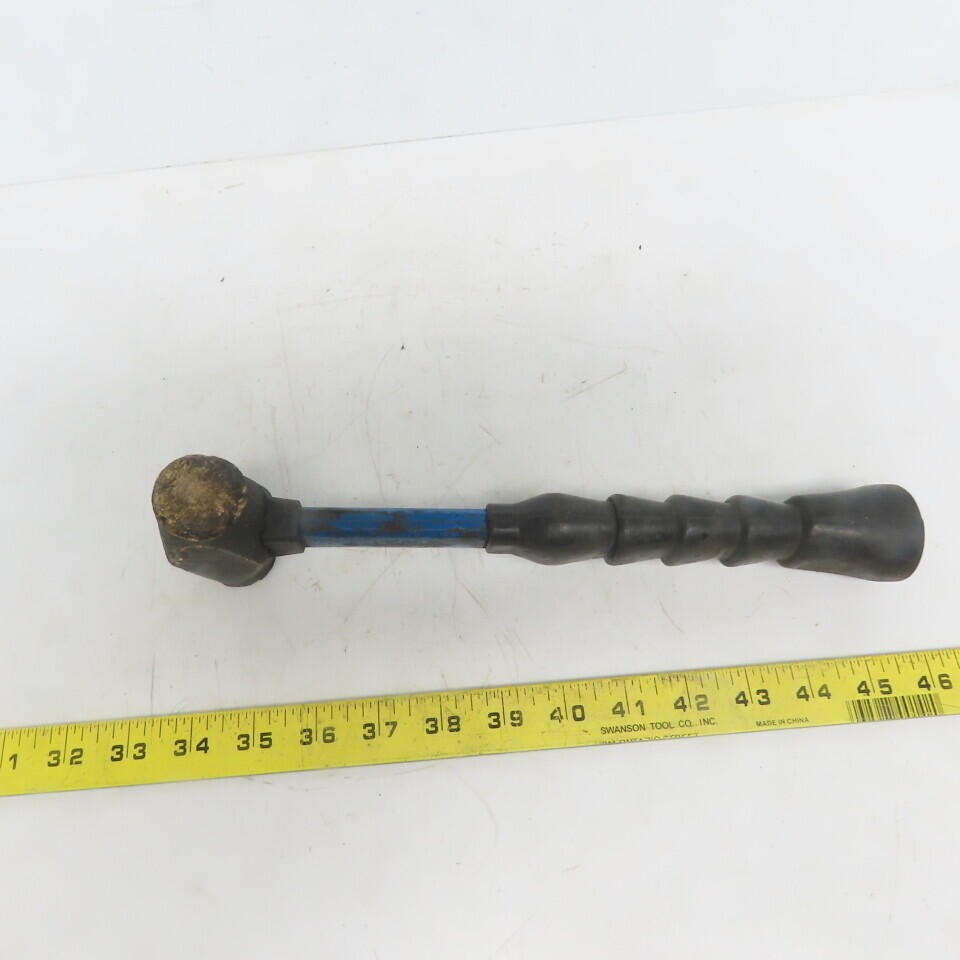 24oz/1.5 LB Brass Hammer W/Fiverglass Handle 12″ Long 1.250 Face