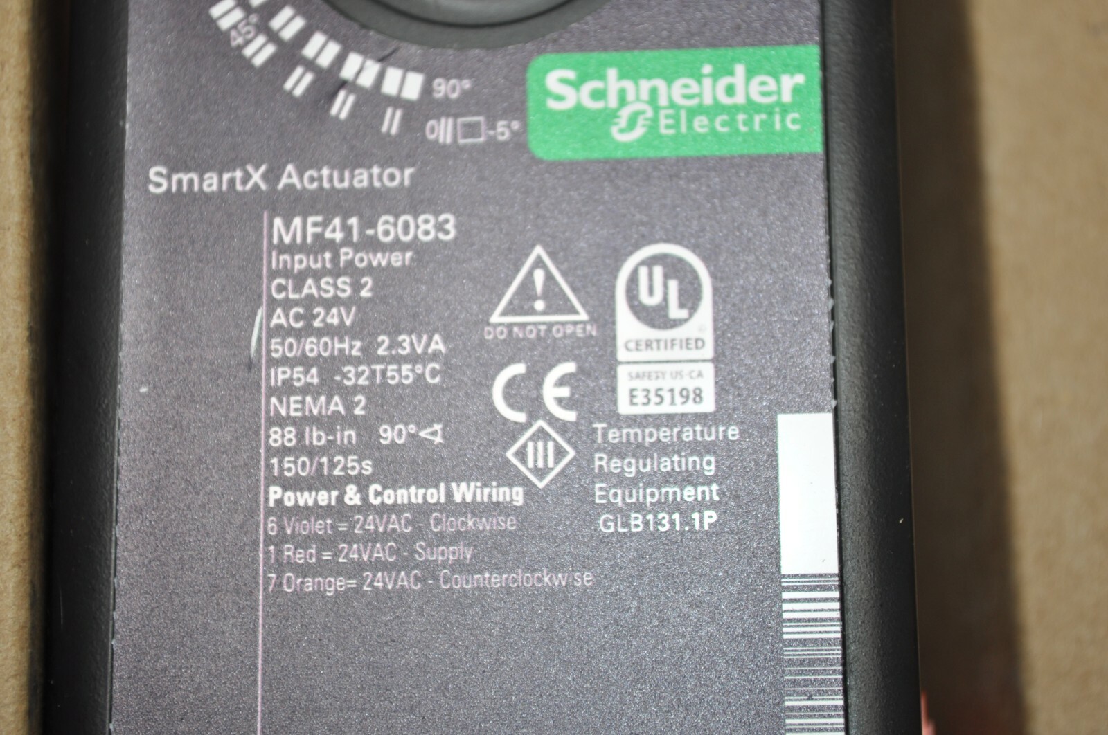 NEW Invensys Schneider Electric Damper Actuator Smartx Floating KIT # MF41-6083