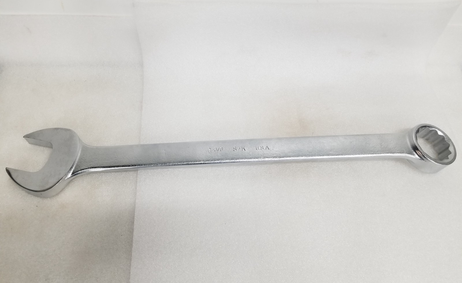 S-K Tools C76 Combination Wrench 2-3/8″ SurGrip 12-Point 30.5″-OAL Made in USA