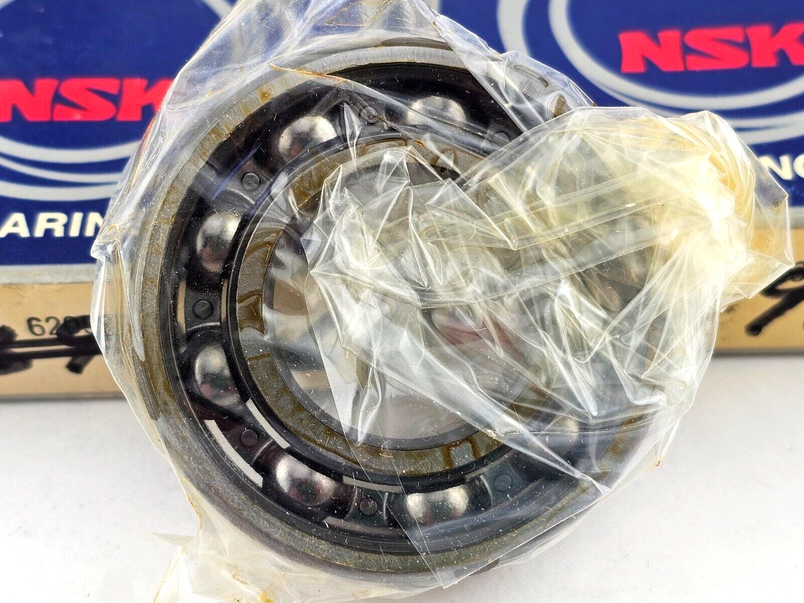 NSK Bearings 6205C3E-C5 Deep Groove Bearing, 25x52x15mm 6205C3E Lot of 2 NEW