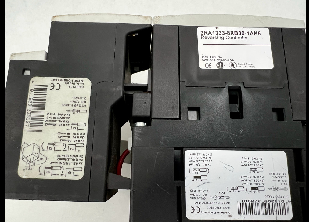 Siemens 3RA1333-8XB30-1AK6 Lightly Used 3P Reversing Starter 6-25A See Pics #B79