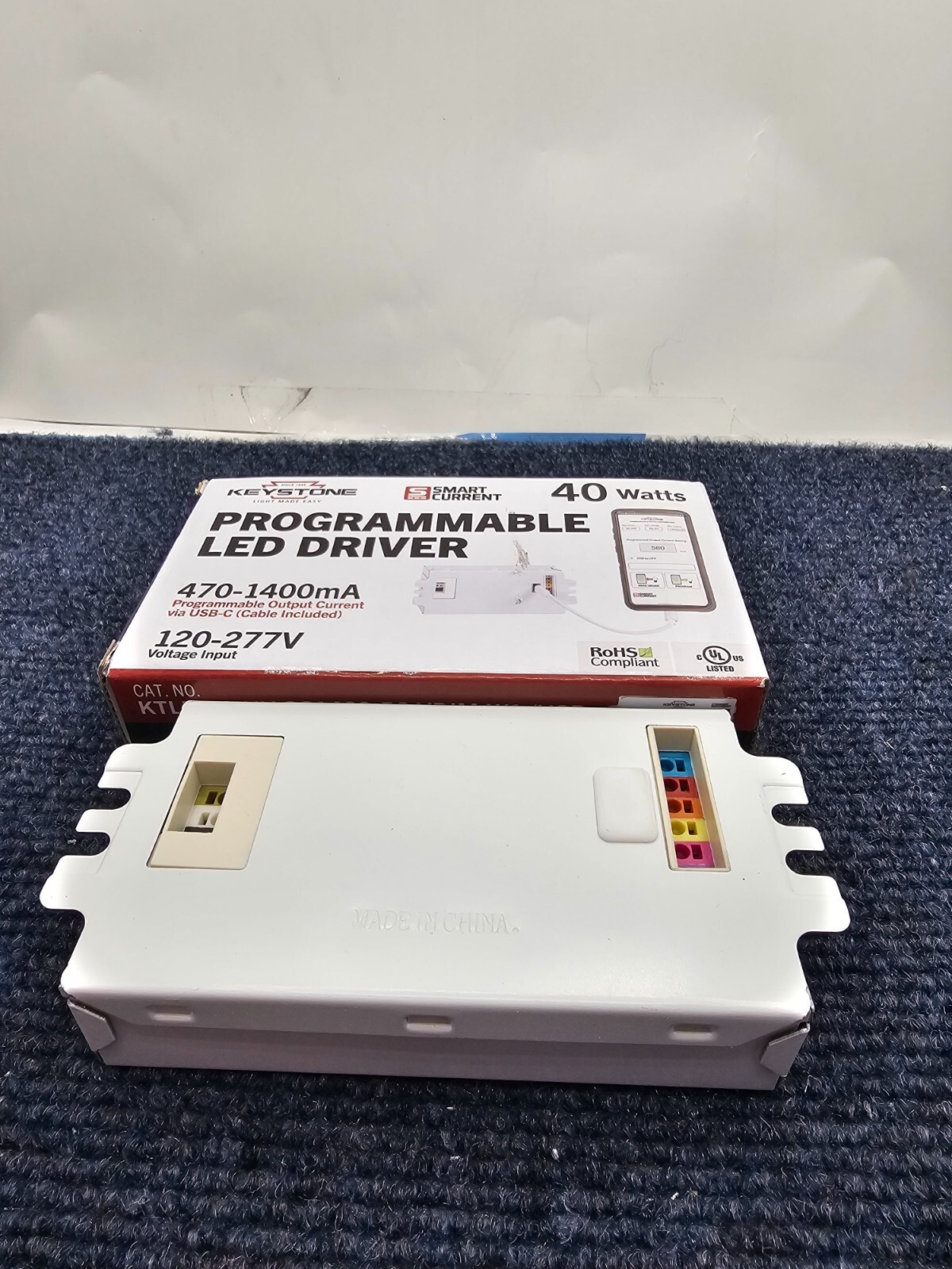 Keystone KTLD-40-UV-SC1400-56-VDIM-W1/USB, US Class 2 LED driver