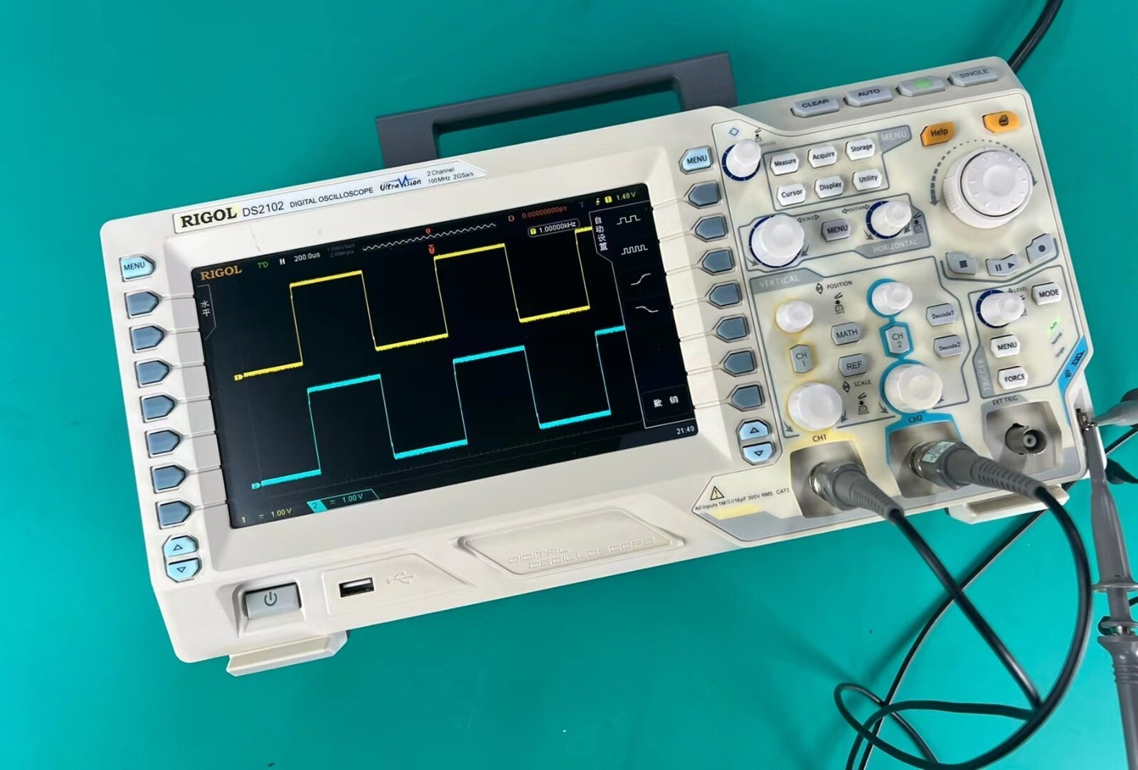 RIGOL DS2102 DIGITAL OSCILLOSCOPE 2 Channel 100MHz 2GSa/s