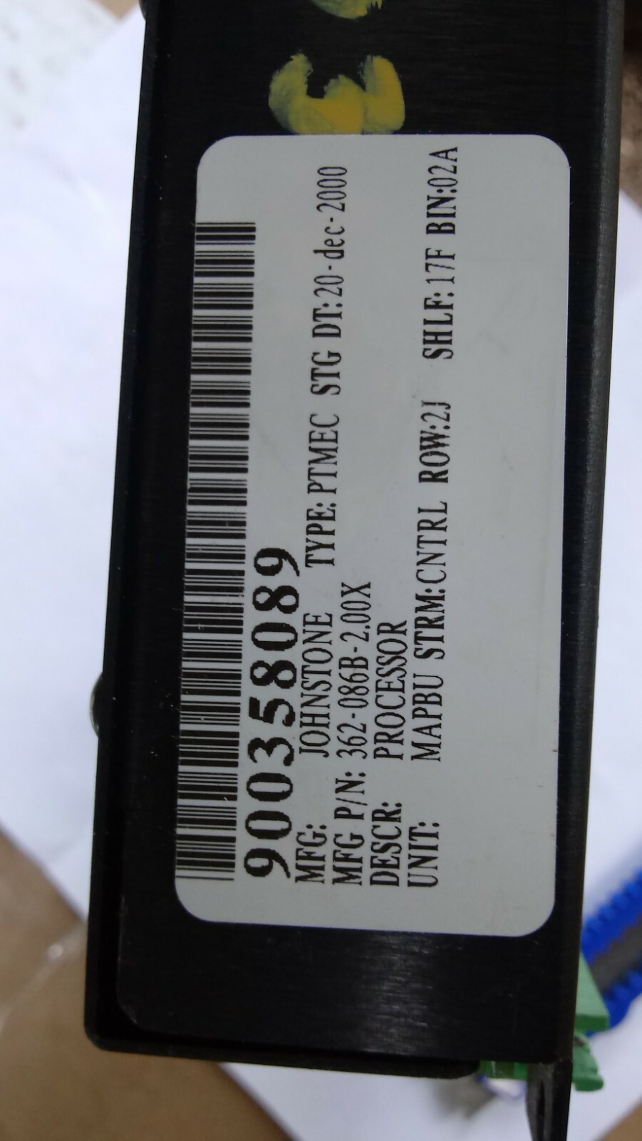 New Johnstone Pump Company 362-086B-2.00X MAPBU Processor