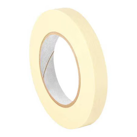 3M 201+ Masking Tape, 3/4 In W X 120 Yd L, 4.4 Mil Thick, Tan, Rubber Adhesive,