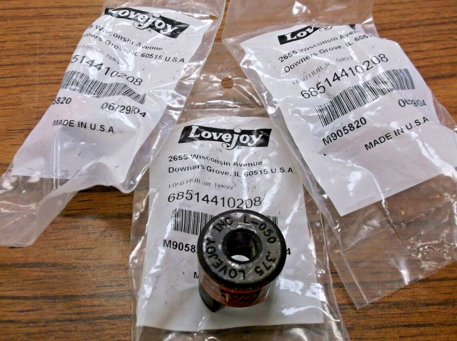 3pk LOVEJOY 68514410208 Shaft Coupler Body 3/8″ Bore (E04)