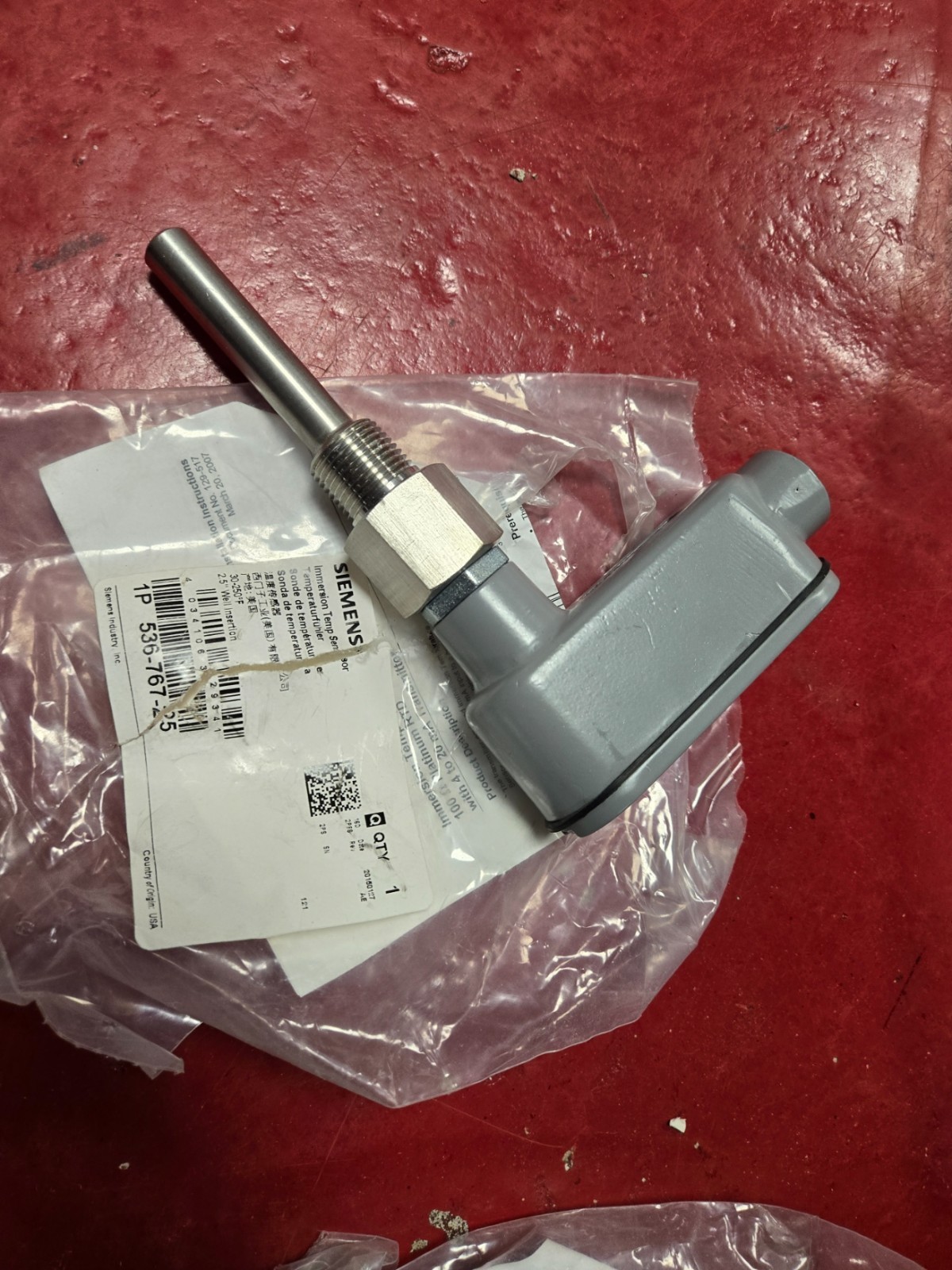 LOT of 3 New Siemens Industry 536-767-25 Immersion Temp Sensor