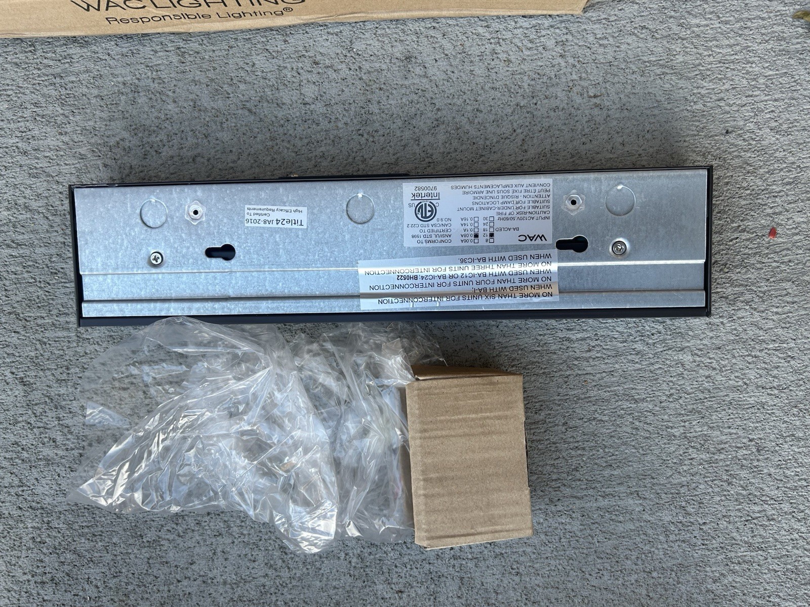 Lot Of 3 PCS WAC Lighting 12” LED Lights with 27K/300K Bronze BA-ACLED12-27/30BZ