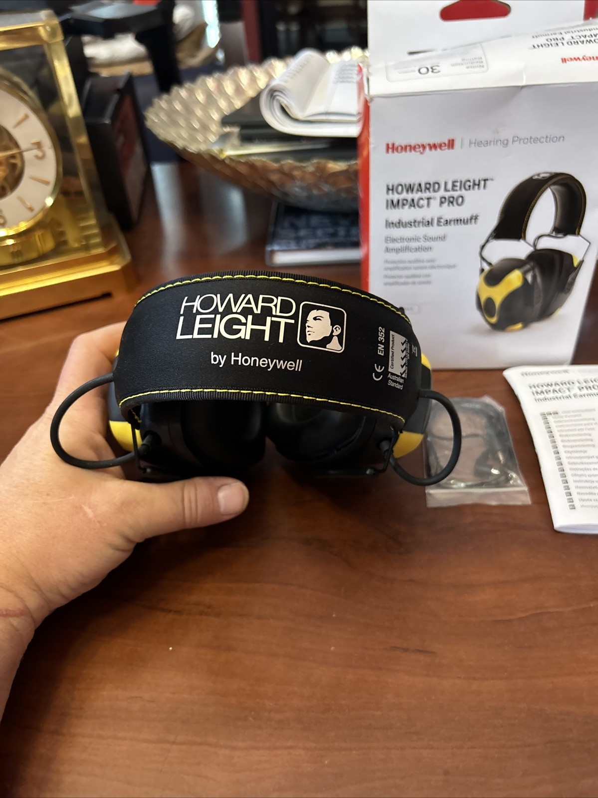 Honeywell Howard Leight 1030943 Impact Pro Over-The-Head Ear Muffs, 30 Db Nrr,