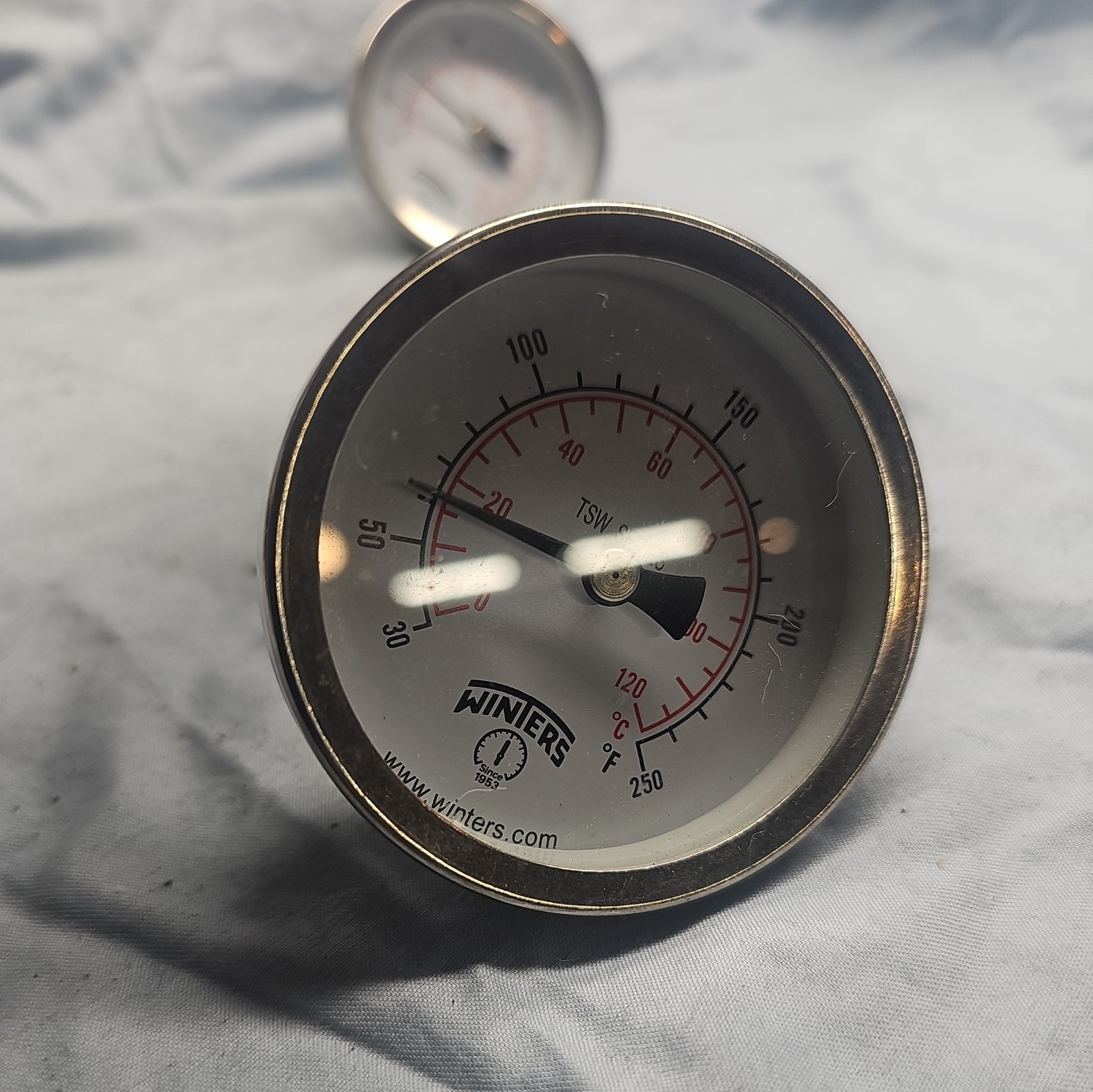 Winters TSW174LF Well Hot Water Thermometer 1/2″ NPT 30 to 250 degrees F ±1% …