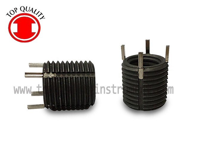 Key-Locking Thread Insert,thin wall , steel 1215/ 3/8-16x.375 (1/4-20UNC) 5 pcs