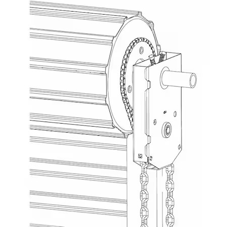 American Garage Door Supply Ch401rdjr516 Industrial Door Opener, 16 Ft Door