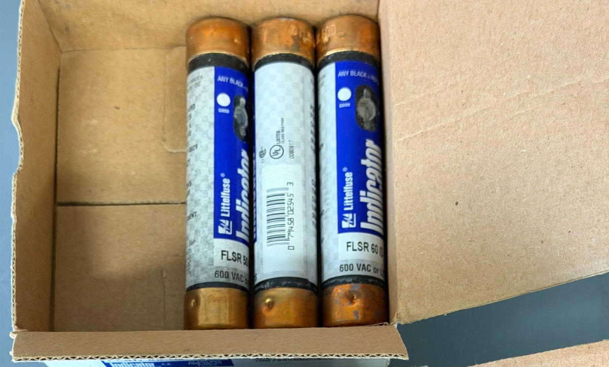 LOT OF 3 NEW LITTELFUSE FLSR 50, FLSR 60 ID INDICATOR FUSES