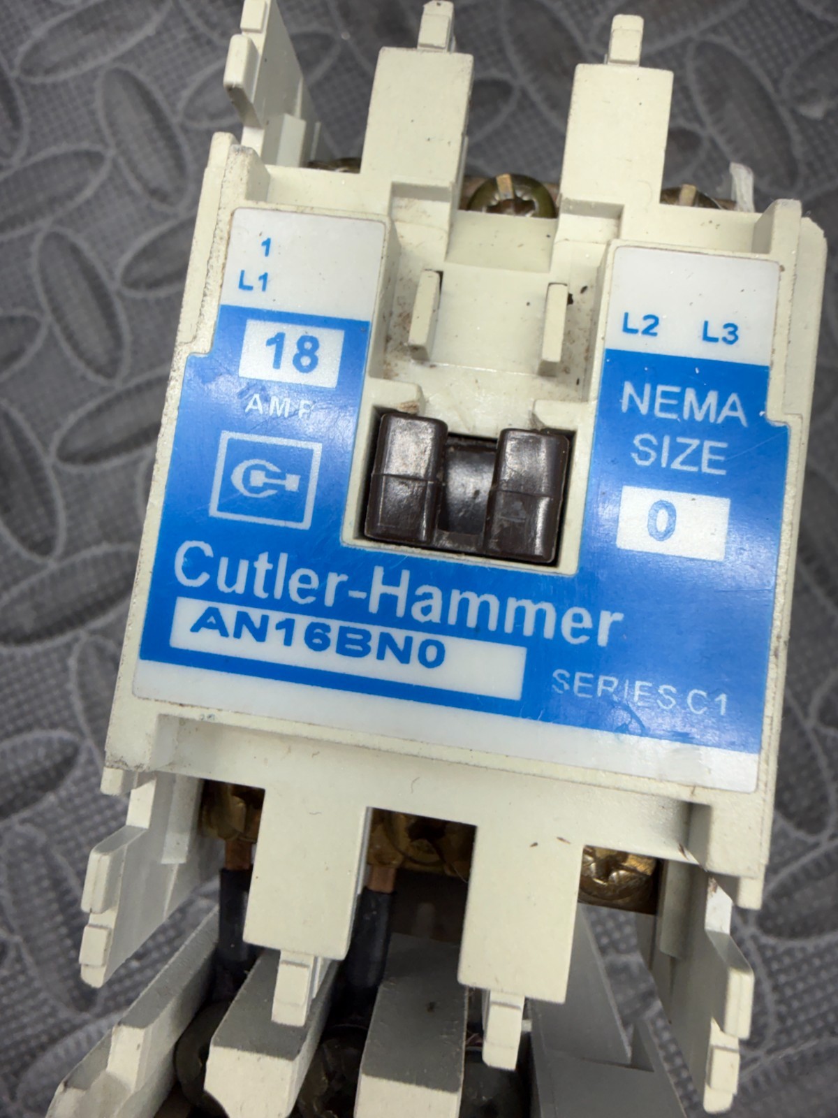 Cutler-Hammer Eaton AN16BN0 Series-C1 NEMA Size-0 Non-Reversing Motor Starter