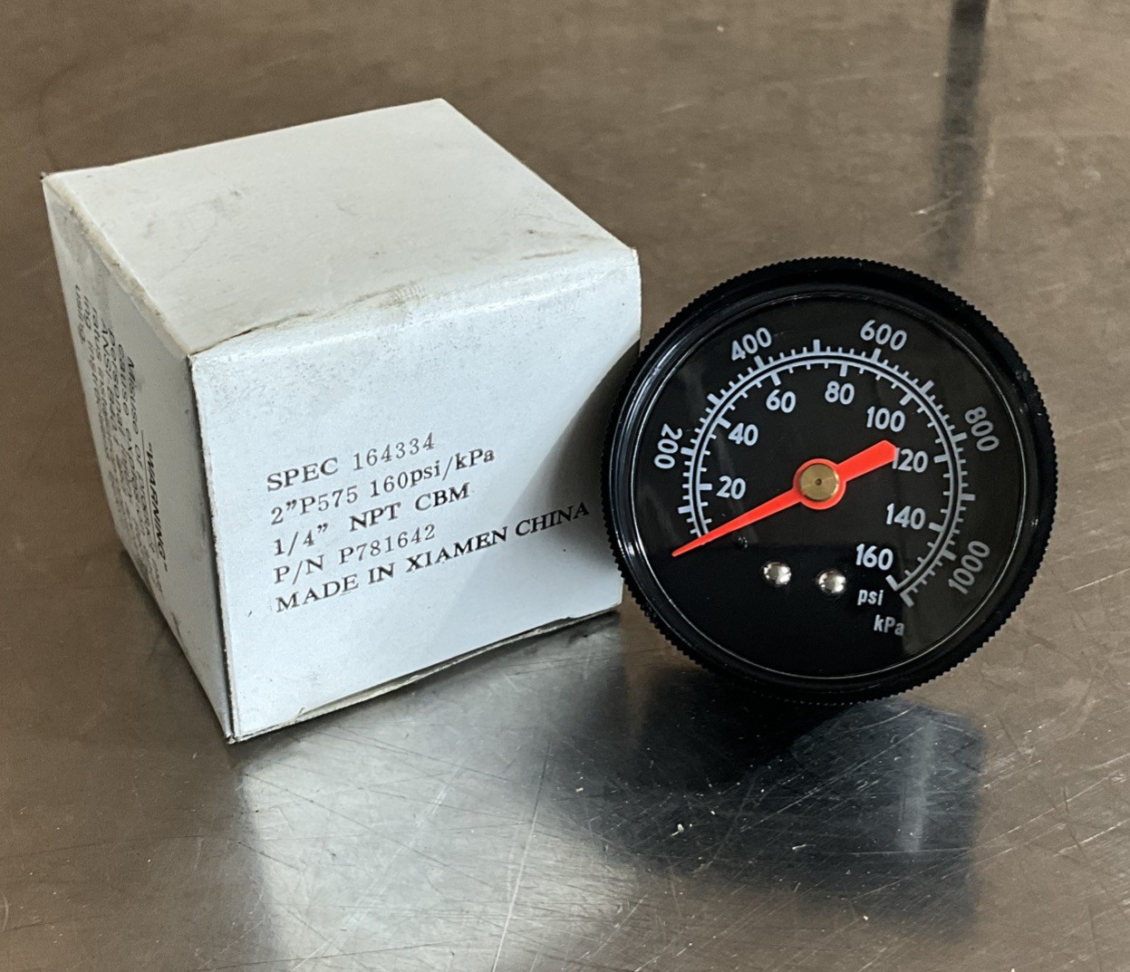 Ametek P781642 2″ Pressure Gauge SPEC 164334 C-PT P575 160PSI 1/4 NPT