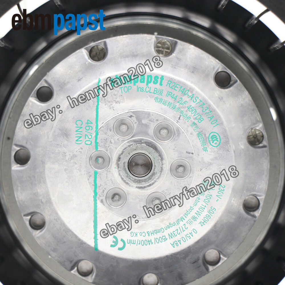 Ebmpapst R2E140-AS77-37/A01 Centrifugal Fan 230VAC 110W 0.48A φ140MM Cooling Fan