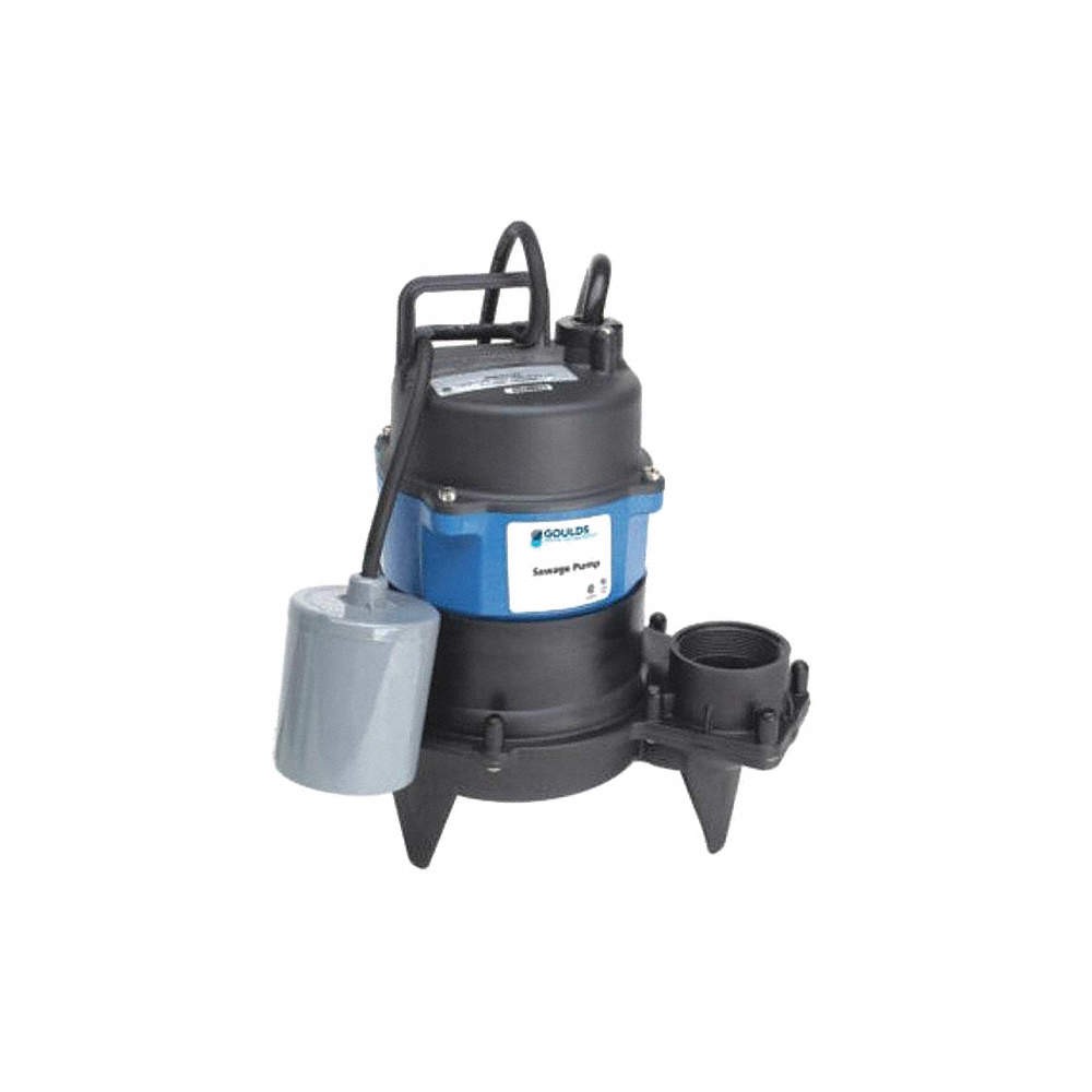 GOULDS WATER TECHNOLOGY WW0511 1/2 HP,Sewage Ejector Pump,115VAC 40GT81