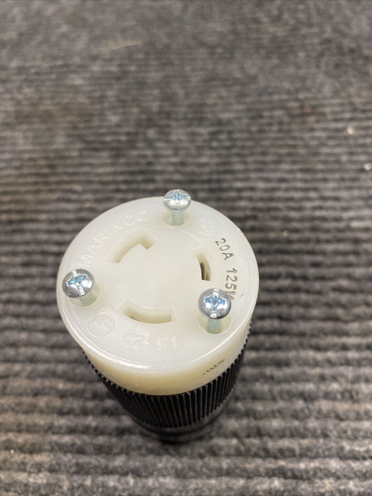 NOS Marinco 205C NEMA L5-20R Locking Connectors; 20A; 125V; 2P; 3W