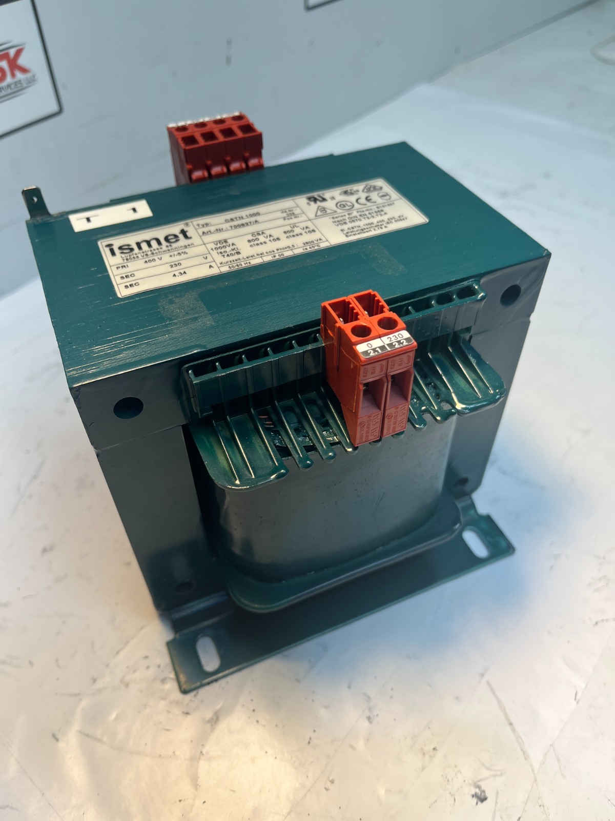 ISMET CSTN 1000 700827/A Control Transformer Coil 400V 230V 1000VA