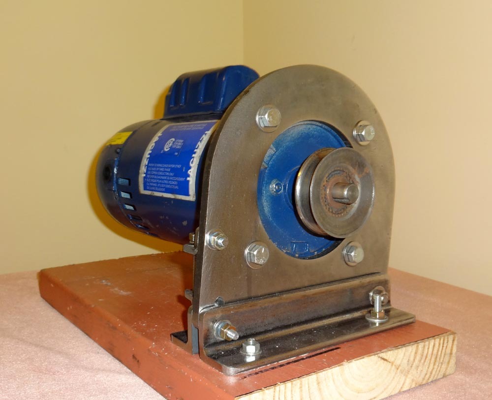 Electric Motor Mounting Bracket and Tensioner for Baseless Frame Type 56C
