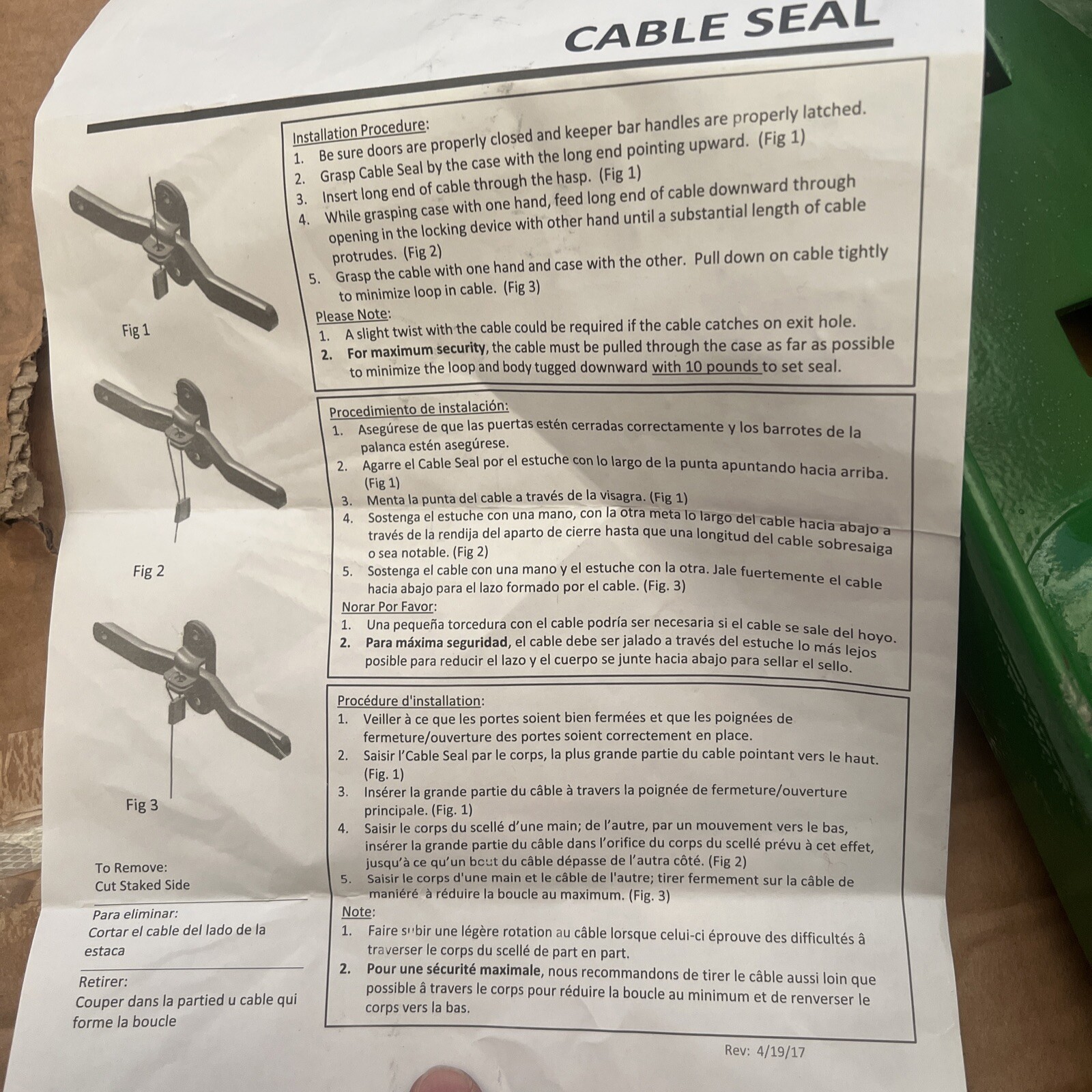 QTY 250 Tydenbrooks 1/8″ x 12″ Ez Loc Zinc Heavy duty Cable Seals UPS