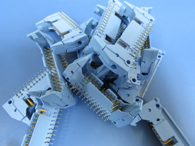 THOMAS AND BETTS 609-2604ES Qty of 14 per Lot Header Connector, PCB Mount, Rece