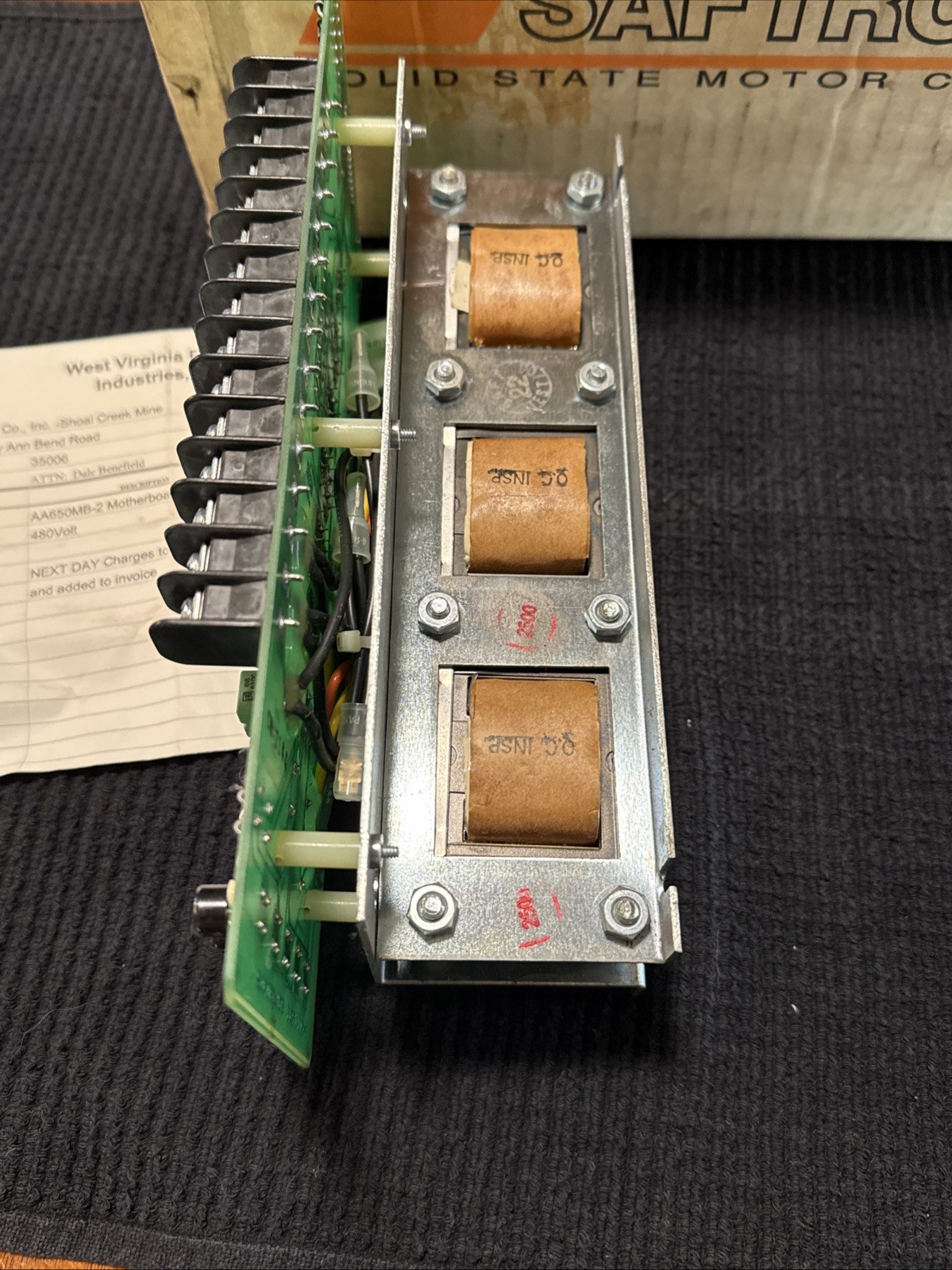 SAFTRONICS CONTROL BOARD A650-MB-2 (New) Missing One Screw