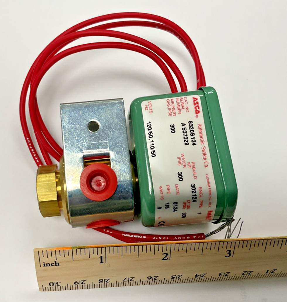 NEW ASCO 8320B134, 120/60, 110/50; A537328; 1/8” SOLENOID VALVE, FREE SHIPPING