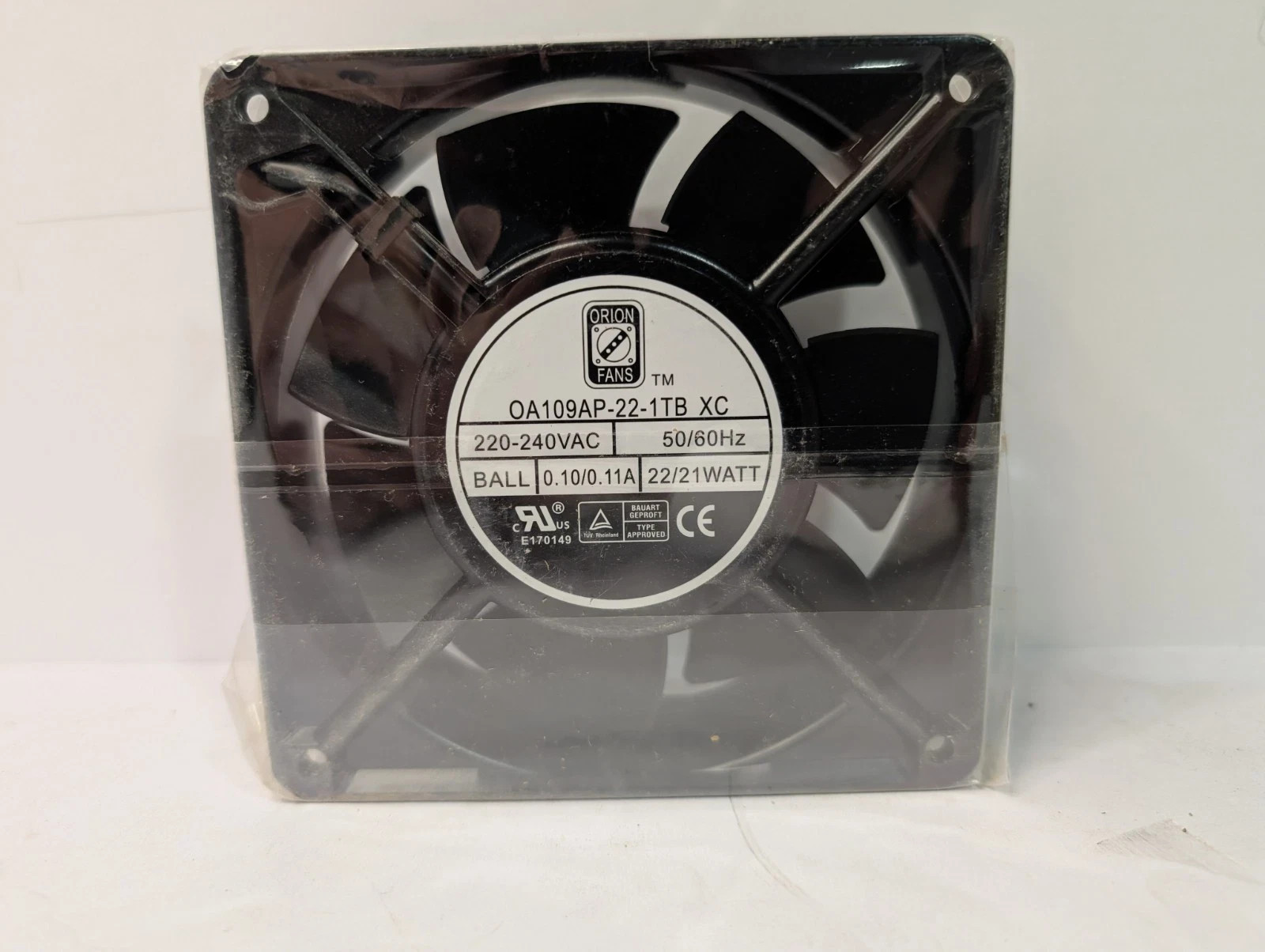 Server/Cabinet Fans – Orion Fans OA109AP-22-1TBXC AC Fan – 120 x 120 x 38mm